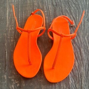 Arezzo Orange Women's Sandals Size EUR 36